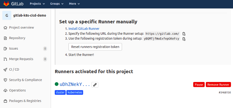 Gitlab runners in our cluster