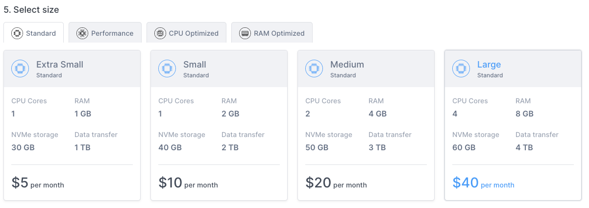 Kubernetes node sizes