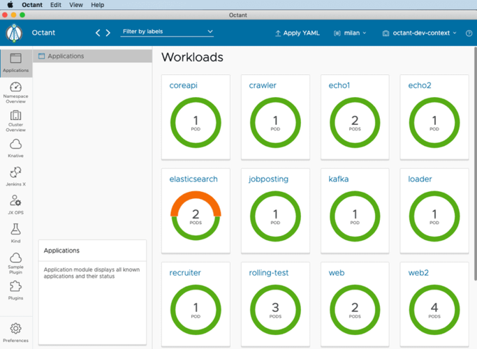 Octant Dashboard