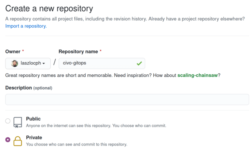 Create a GitOps repository