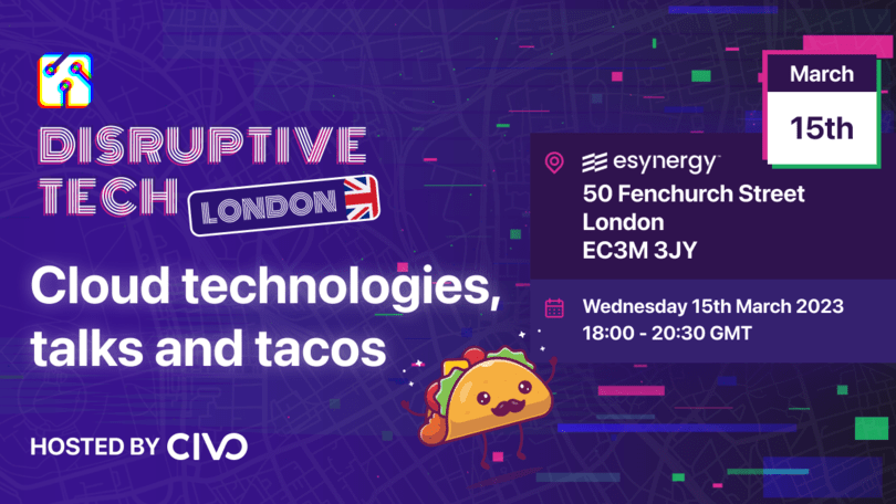 Disruptive Tech London is being hosted on March 15, 2023