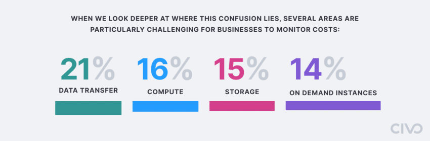 Challenges faced by businesses when monitoring costs