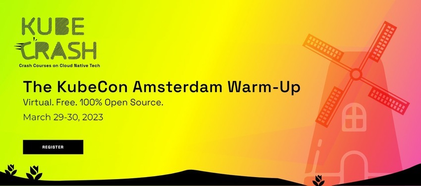 KubeCrash: The KubeCon Amsterdam Warm-Up banner