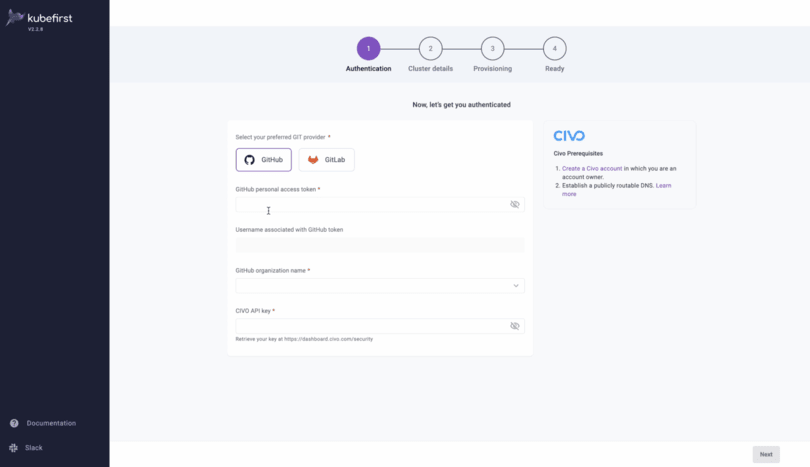 Kubefirst Authentication