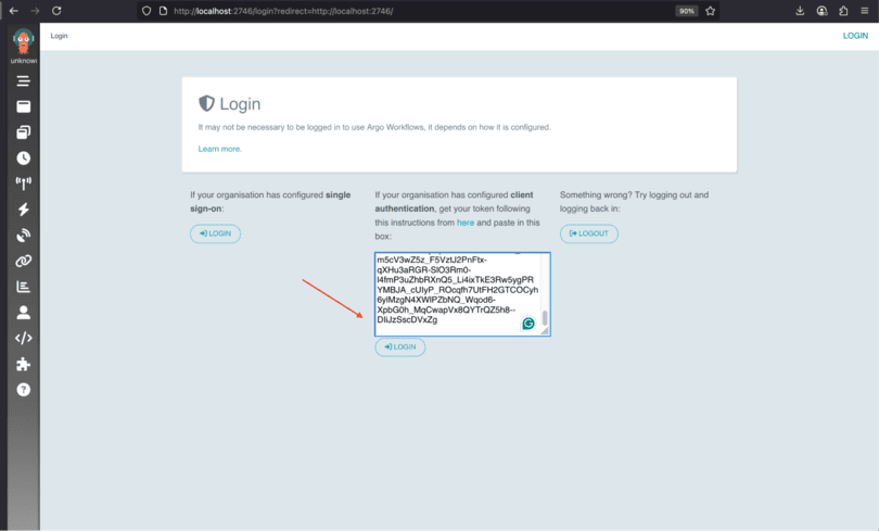 Retrieving the token and exoposing the UI