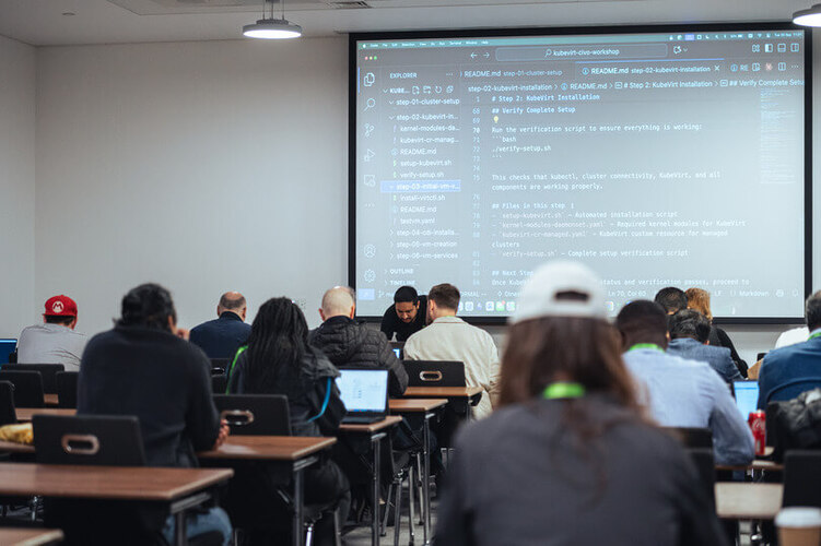 Workshop room at Civo Navigate London 2025